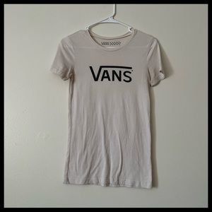 Vans cream shirt